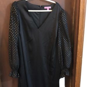 NWT Betsey Johnson Metallic Illusion Dress 16W